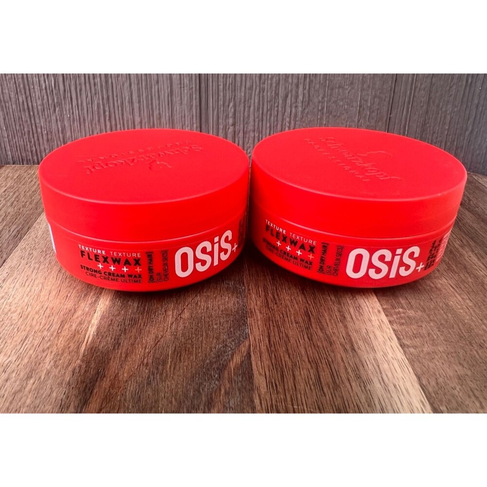 Schwarzkopf OSiS+ Flexwax Ultra Strong Cream Wax 85 ml Pack of 2 Exp 06/2028